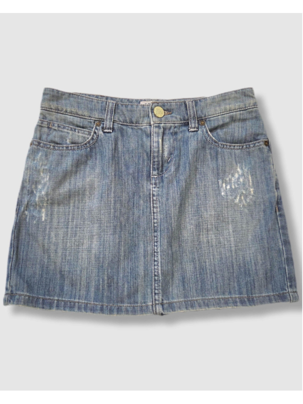 Vintage Y2K Tommy Hilfiger Denim Mini Skirt, Low‑Rise, Size 3